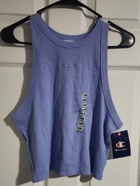 Champion Women's Lavender Ribbed Crop Tank Top